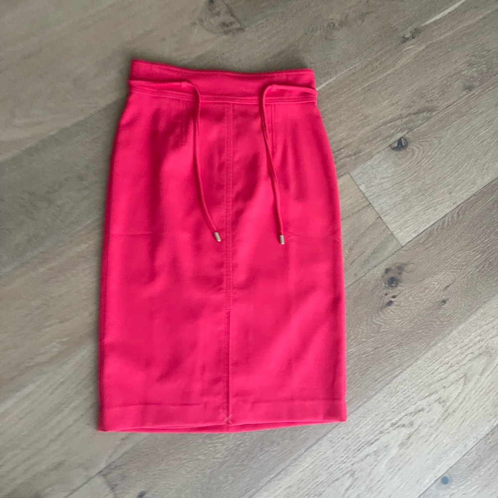 Ann Taylor Vibrant Coral Pencil Skirt